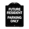 Signmission Reserved Parking Future Resident Parking Heavy-Gauge Aluminum Sign, 24" x 18", BW-1824-23050 A-DES-BW-1824-23050 - alternate 1